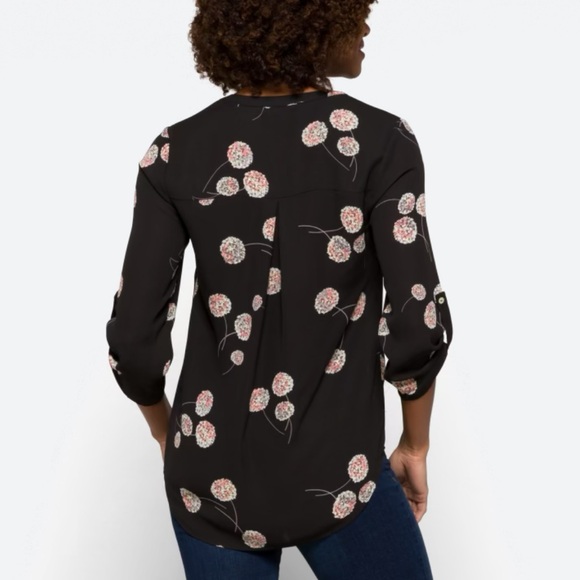 Daniel Rainn Koda Split Neck Blouse - Picture 2 of 5